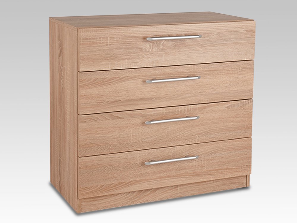 Harmony Harmony Holborn Oak 4 Drawer Chest of Drawers (Flat Packed)