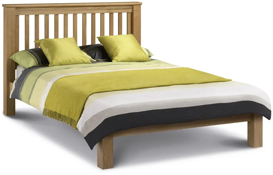 Julian Bowen Julian Bowen Amsterdam 4ft6 Double Oak Wooden Bed Frame (Low Footend)