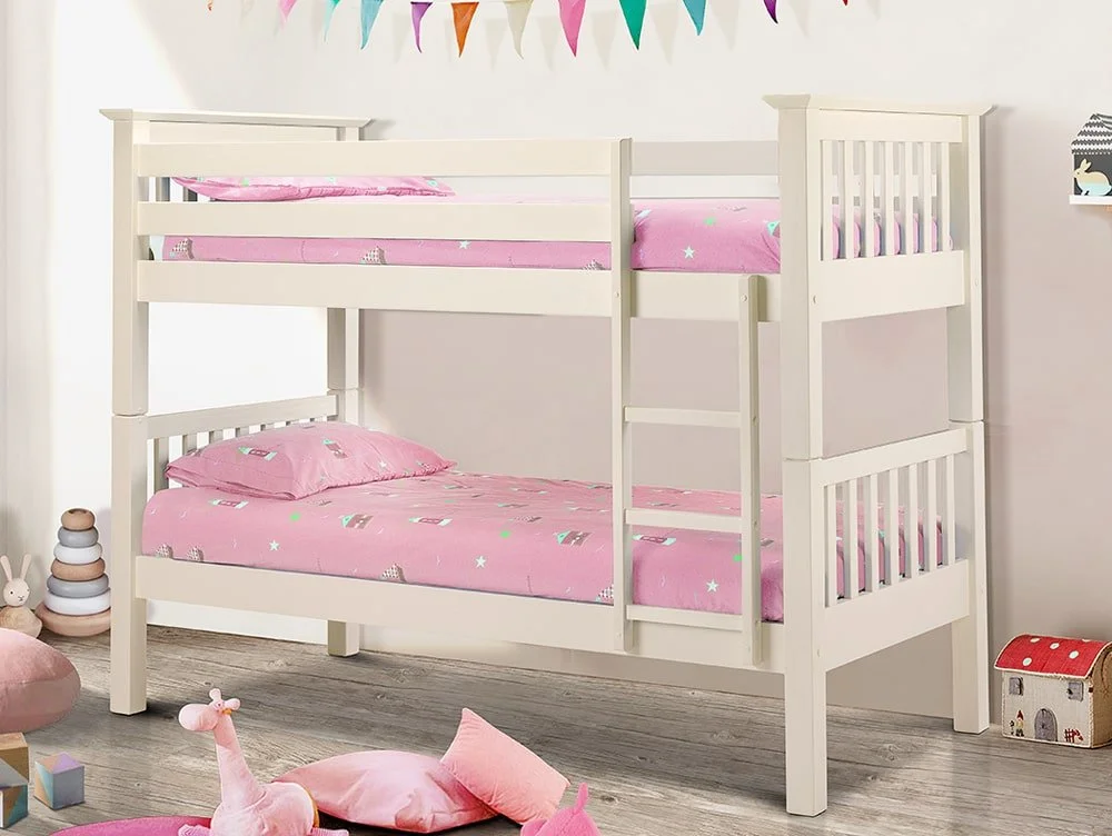 Julian Bowen Julian Bowen Barcelona Ivory Wooden Bunk Bed Frame