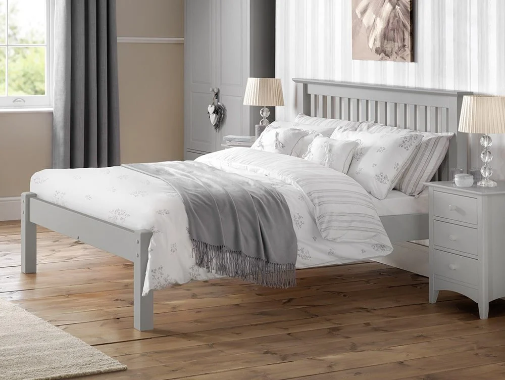 Julian Bowen Julian Bowen Barcelona Dove Grey Wooden Bed Frame (Low Footend)