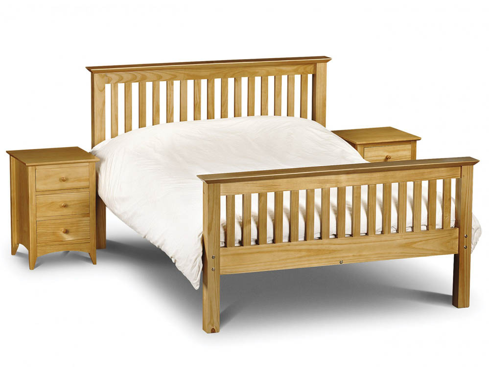 Julian Bowen Julian Bowen Barcelona 4ft6 Double Pine Wooden Bed Frame (High Footend)