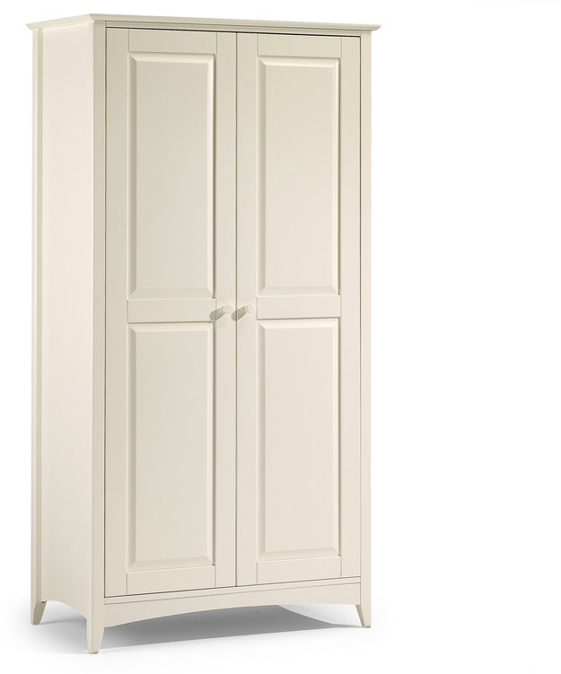 Julian Bowen Julian Bowen Cameo 2 Door Ivory Wooden Double Wardrobe (Flat Packed)