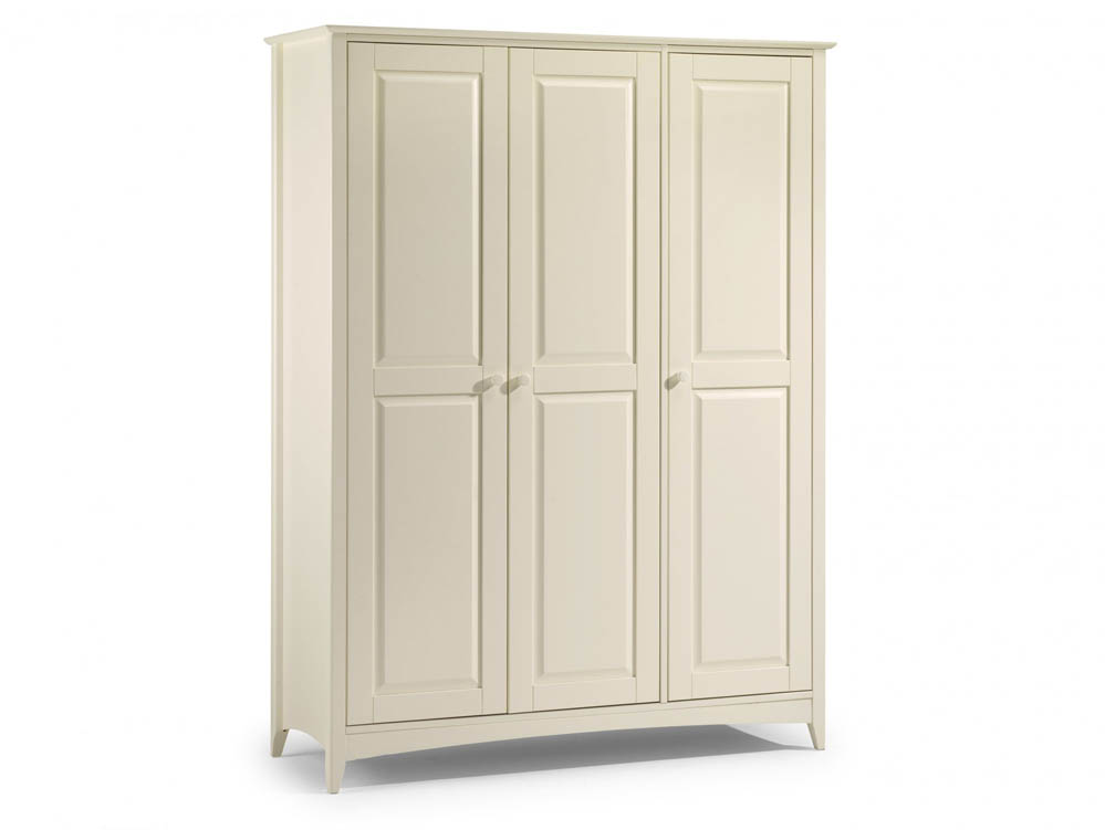 Julian Bowen Julian Bowen Cameo 3 Door Ivory Wooden Fitted Triple Wardrobe (Flat Packed)