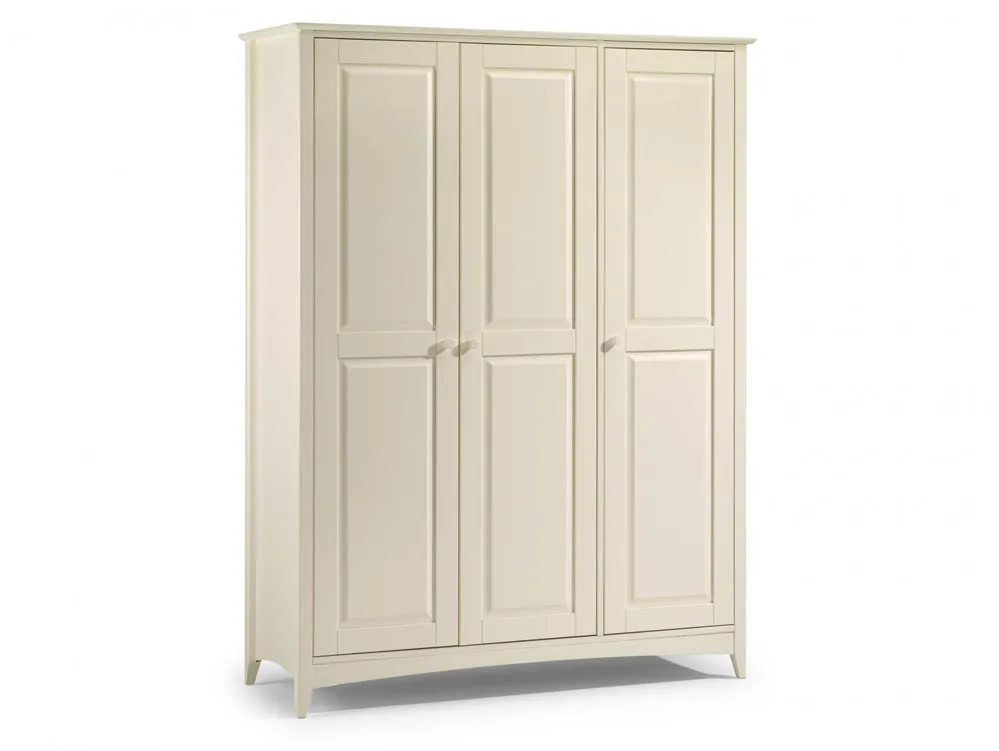 Julian Bowen Julian Bowen Cameo 3 Door Ivory Wooden Fitted Triple Wardrobe