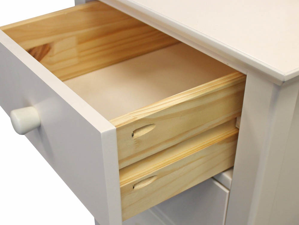 Julian Bowen Julian Bowen Cameo 4+2 Ivory Wooden Chest of Drawers (Flat Packed)