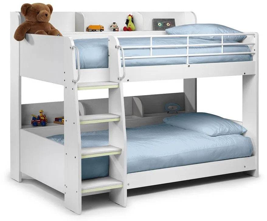 Julian Bowen Julian Bowen Domino White Wooden Bunk Bed Frame
