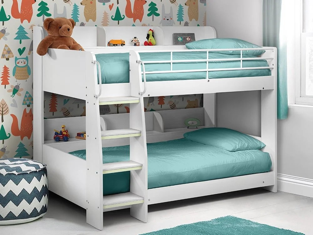 Julian Bowen Julian Bowen Domino White Wooden Bunk Bed Frame