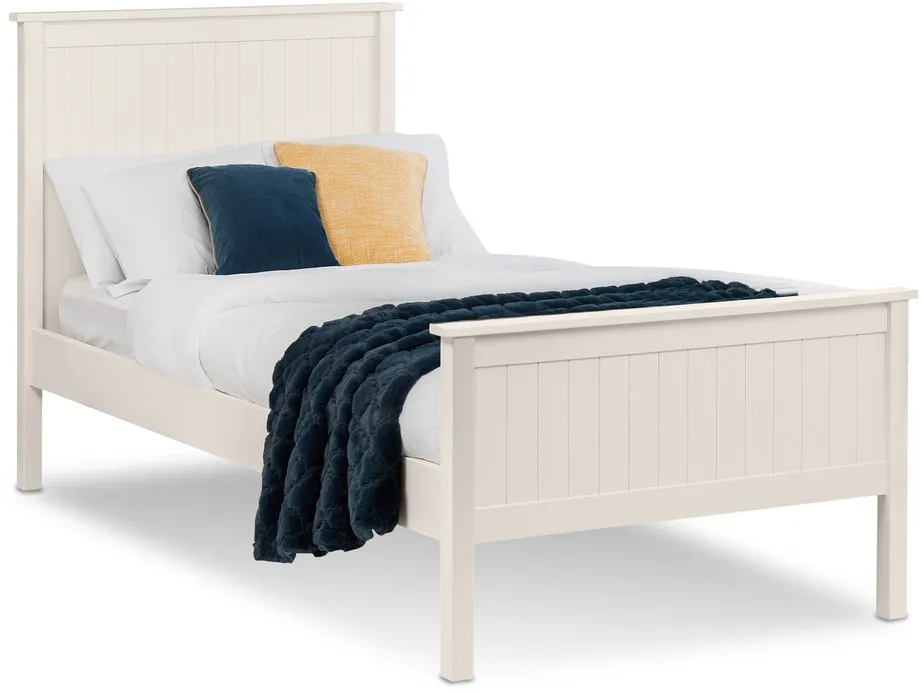 Julian Bowen Julian Bowen Maine 3ft Single Surf White Wooden Bed Frame