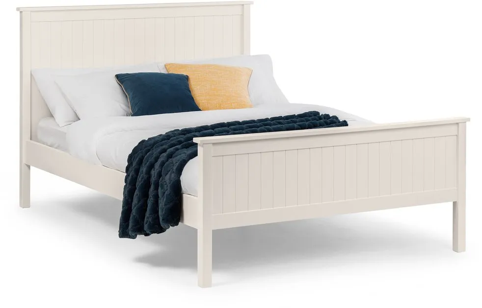 Julian Bowen Julian Bowen Maine 4ft6 Double Surf White Wooden Bed Frame