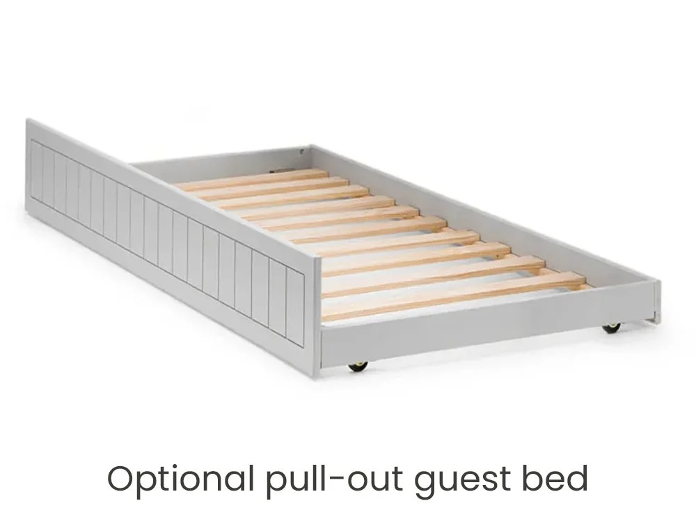 Julian Bowen Julian Bowen Maine Bookcase Dove Grey Wooden Bed Frame