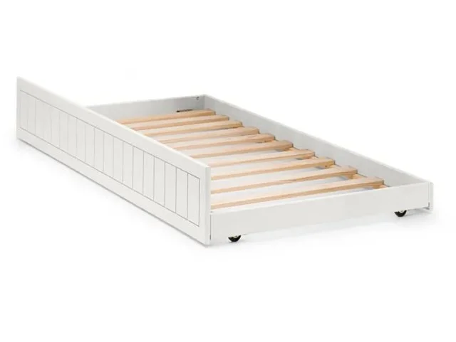 Julian Bowen Julian Bowen Maine Bookcase Surf White Wooden Bed Frame