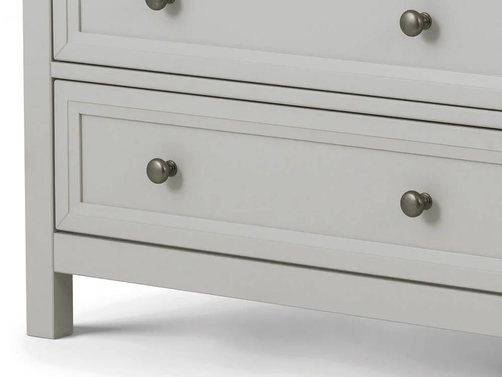 Julian Bowen Julian Bowen Maine Dove Grey 3 Drawer Low Chest of Drawers