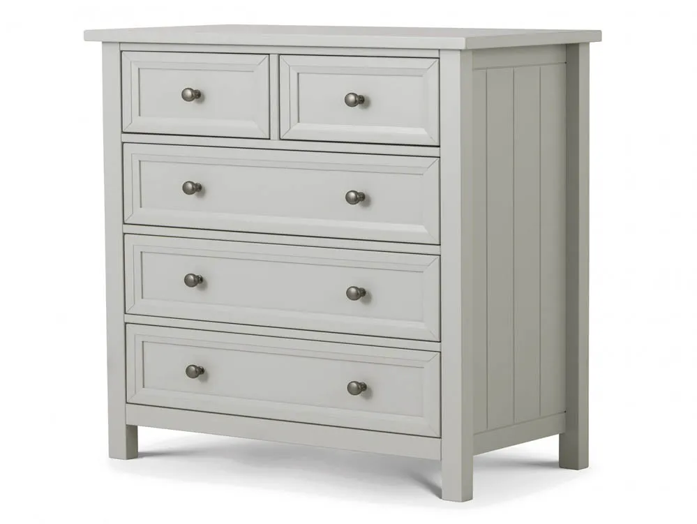 Julian Bowen Julian Bowen Maine Dove Grey 3+2 Chest of Drawers