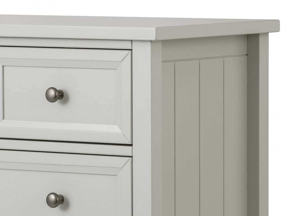 Julian Bowen Julian Bowen Maine Dove Grey 3+2 Chest of Drawers (Flat Packed)