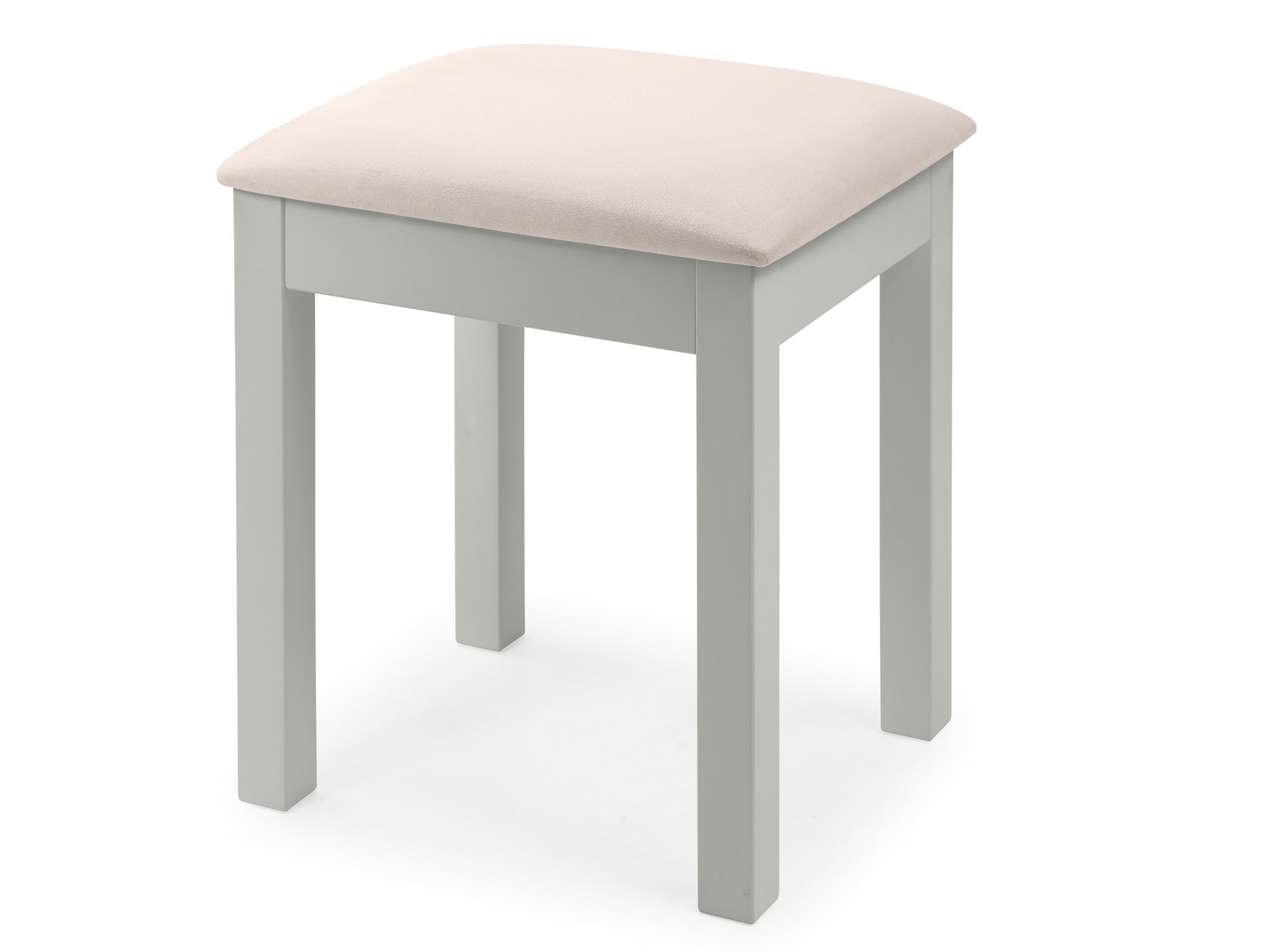 Julian Bowen Julian Bowen Maine Dove Grey Wooden Dressing Table Stool (Flat Packed)