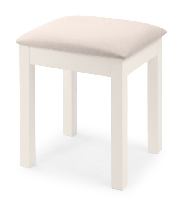Julian Bowen Julian Bowen Maine Surf White Wooden Dressing Table Stool (Flat Packed)