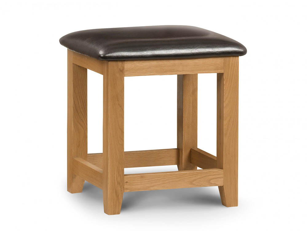 Julian Bowen Julian Bowen Marlborough Oak Wooden Dressing Table Stool (Assembled)