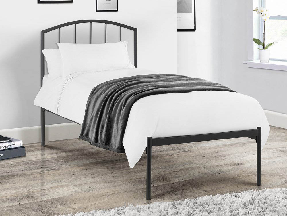 Julian Bowen Julian Bowen Onyx 3ft Single Satin Grey Metal Bed Frame