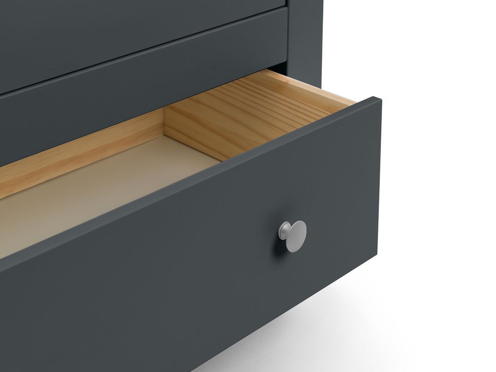 Julian Bowen Julian Bowen Radley Anthracite 4 Drawer Chest of Drawers (Flat Packed)