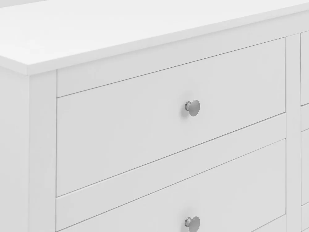 Julian Bowen Julian Bowen Radley Surf White 6 Drawer Chest of Drawers