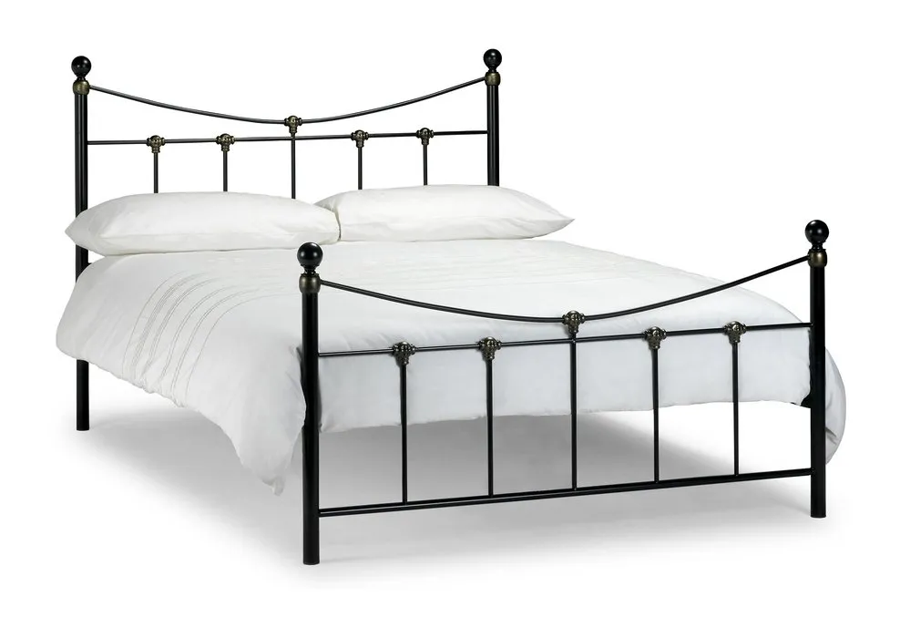 Julian Bowen Julian Bowen Rebecca 4ft6 Double Black Metal Bed Frame