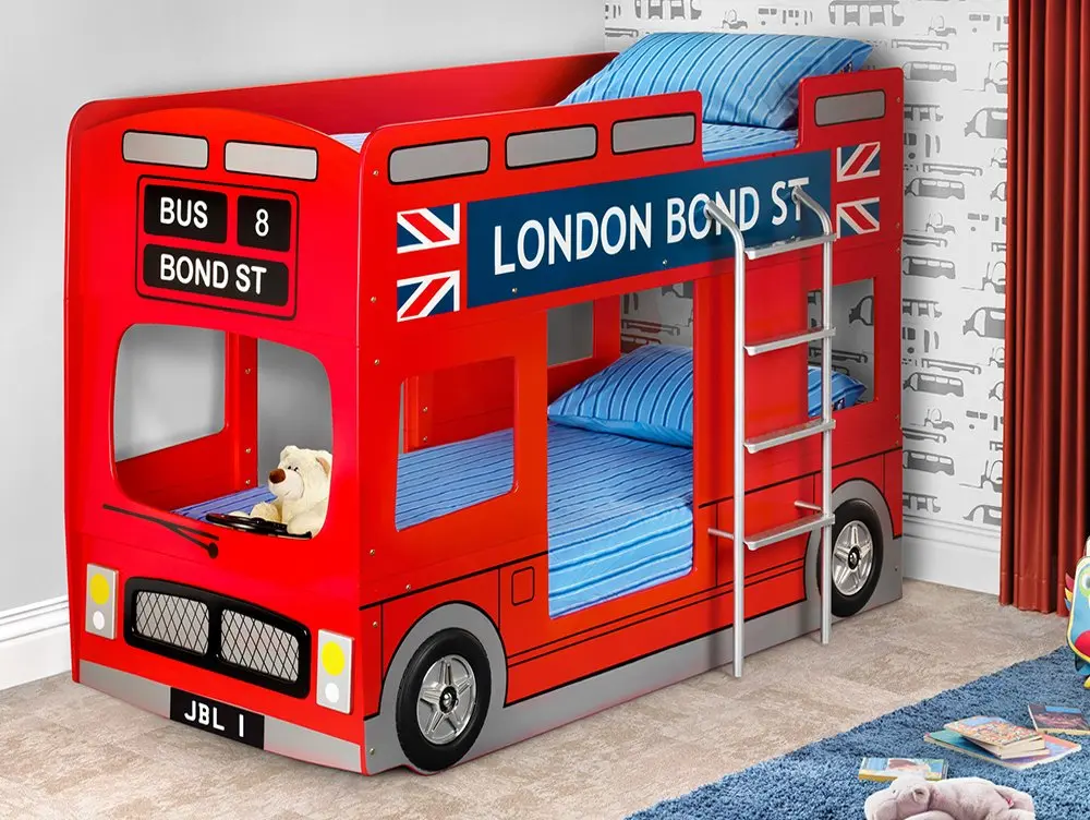 Julian Bowen Julian Bowen Red London Bus 3ft Bunk Bed Frame
