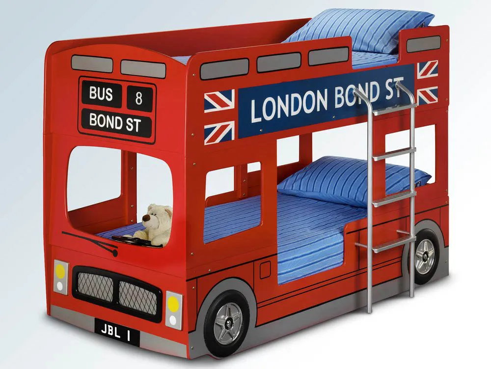 Julian Bowen Julian Bowen Red London Bus Bunk Bed Frame