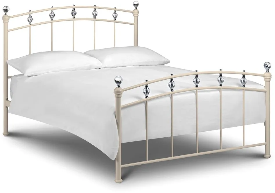 Julian Bowen Julian Bowen Sophie 4ft6 Double Ivory Metal Bed Frame