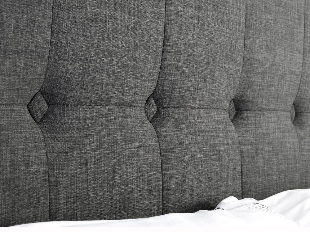 Julian Bowen Julian Bowen Sorrento 4ft6 Double Grey Upholstered Fabric Bed Frame