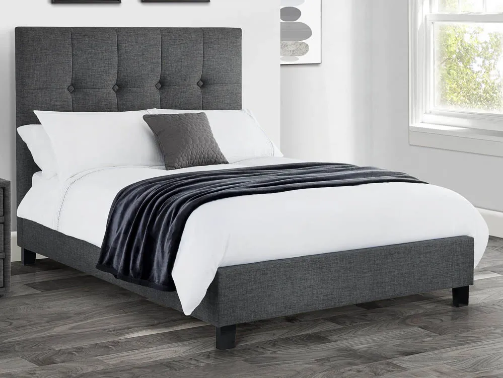 Julian Bowen Julian Bowen Sorrento Grey Fabric Bed Frame