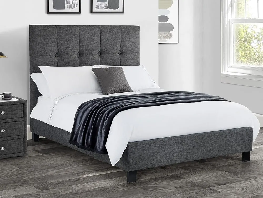Julian Bowen Julian Bowen Sorrento Grey Fabric Bed Frame