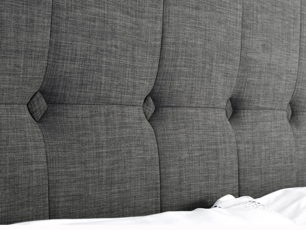 Julian Bowen Julian Bowen Sorrento 5ft King Size Grey Upholstered Fabric Bed Frame