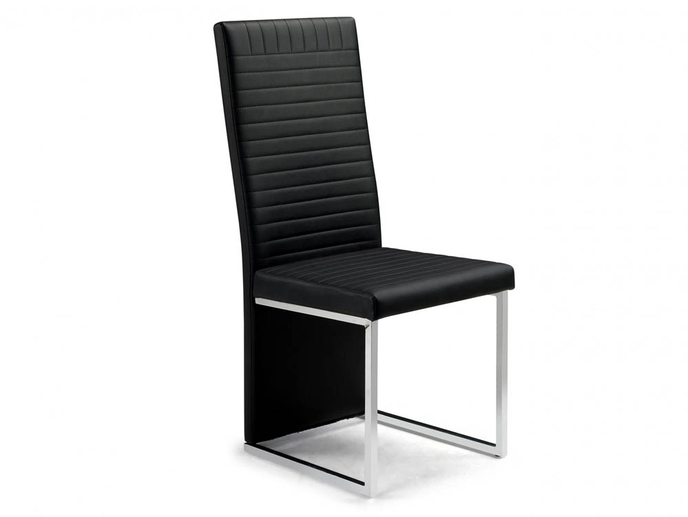 Julian Bowen Julian Bowen Tempo Black Faux Leather Dining Chair