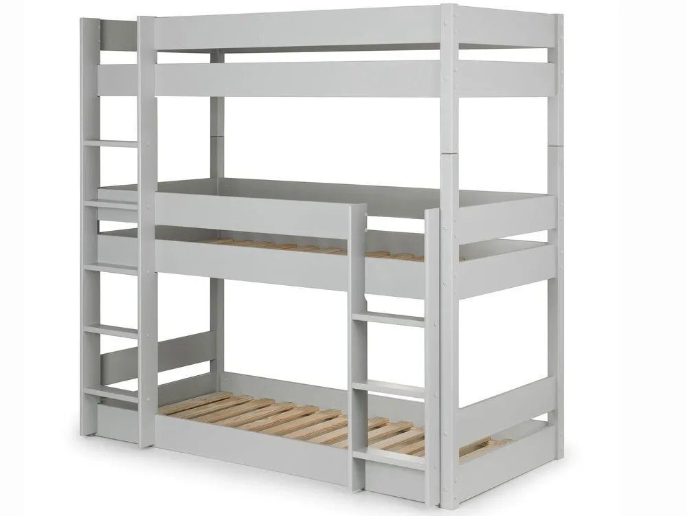 Julian Bowen Julian Bowen Trio Dove Grey Triple Wooden Bunk Bed Frame