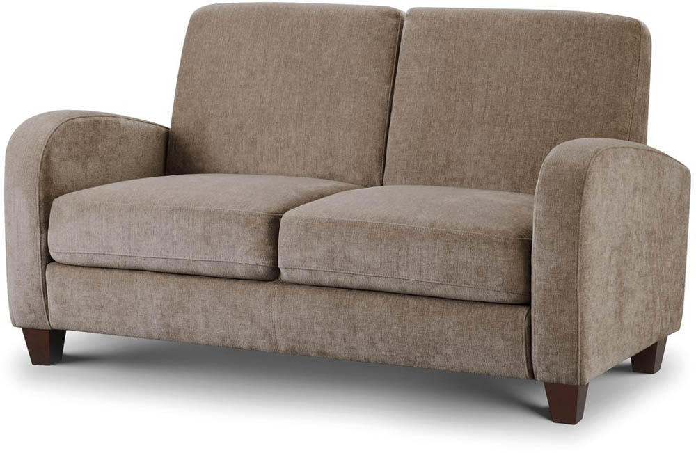 Julian Bowen Julian Bowen Vivo Mink Chenille Fabric 2 Seater Sofa Bed