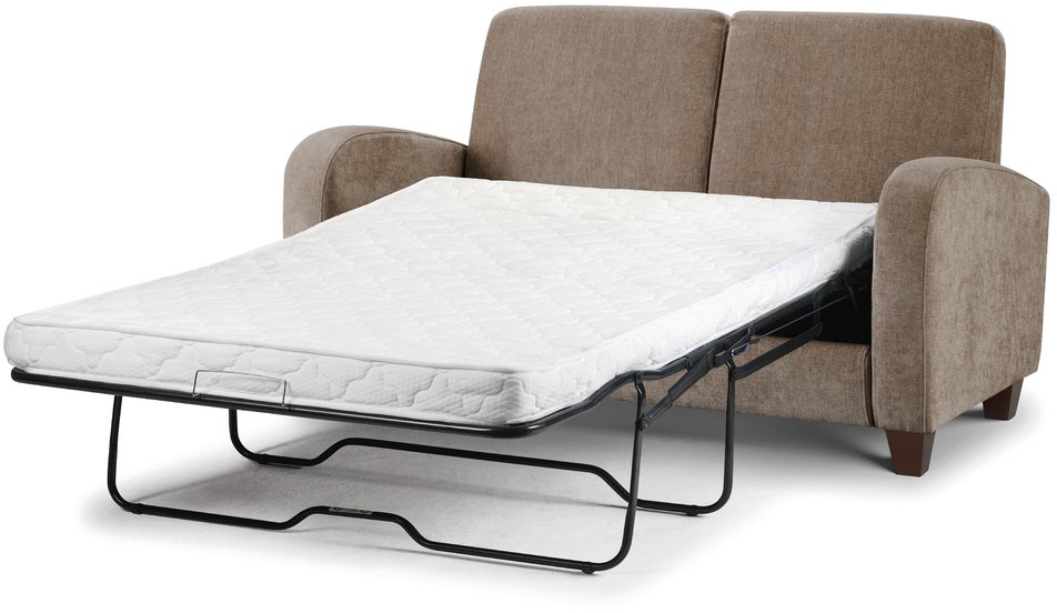 Julian Bowen Julian Bowen Vivo Mink Chenille Fabric 2 Seater Sofa Bed