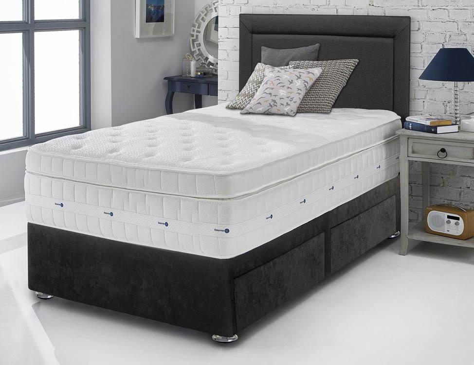 Kaymed Kaymed Signature Response Gel Pocket 2500 3ft Single Mattress with Athena Divan Base