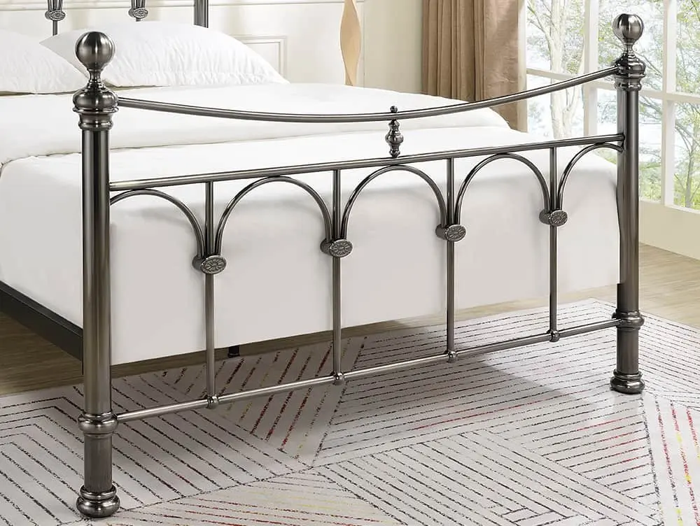 Limelight Limelight Sigma Antique Nickel Metal Bed Frame