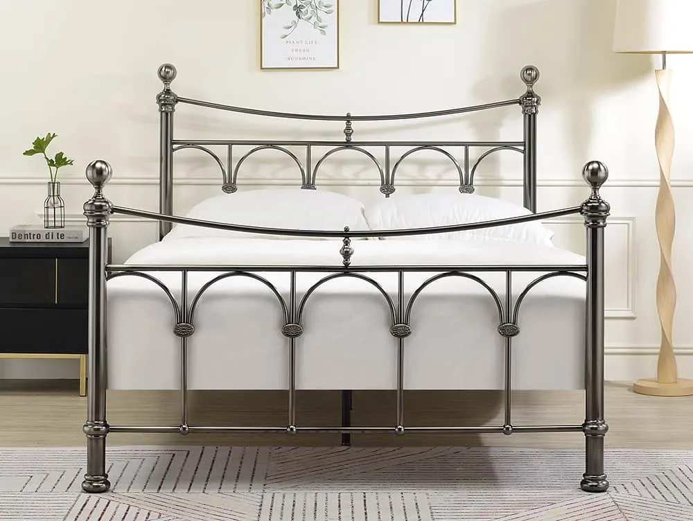 Limelight Limelight Sigma Antique Nickel Metal Bed Frame
