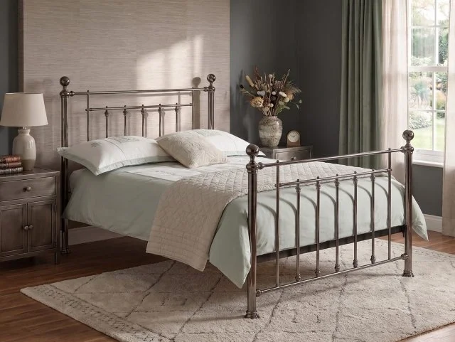 Limelight Limelight Virgo Black Chrome Metal Bed Frame