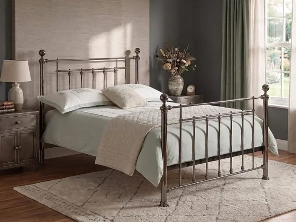 Limelight Limelight Virgo Black Chrome Metal Bed Frame