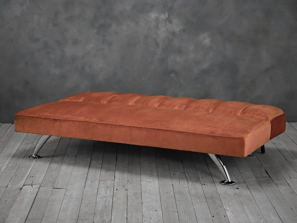 LPD LPD Brighton Orange Fabric Sofa Bed