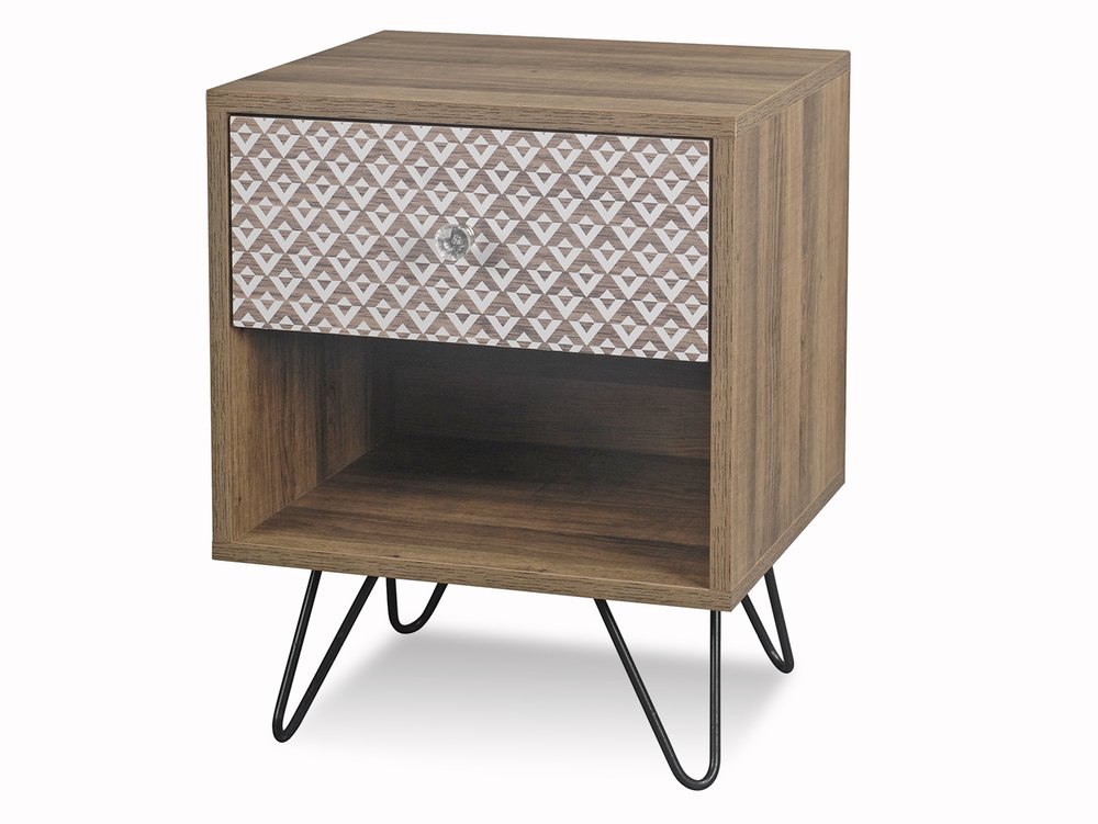 LPD LPD Casablanca Light Walnut Effect Lamp Table (Flat Packed)