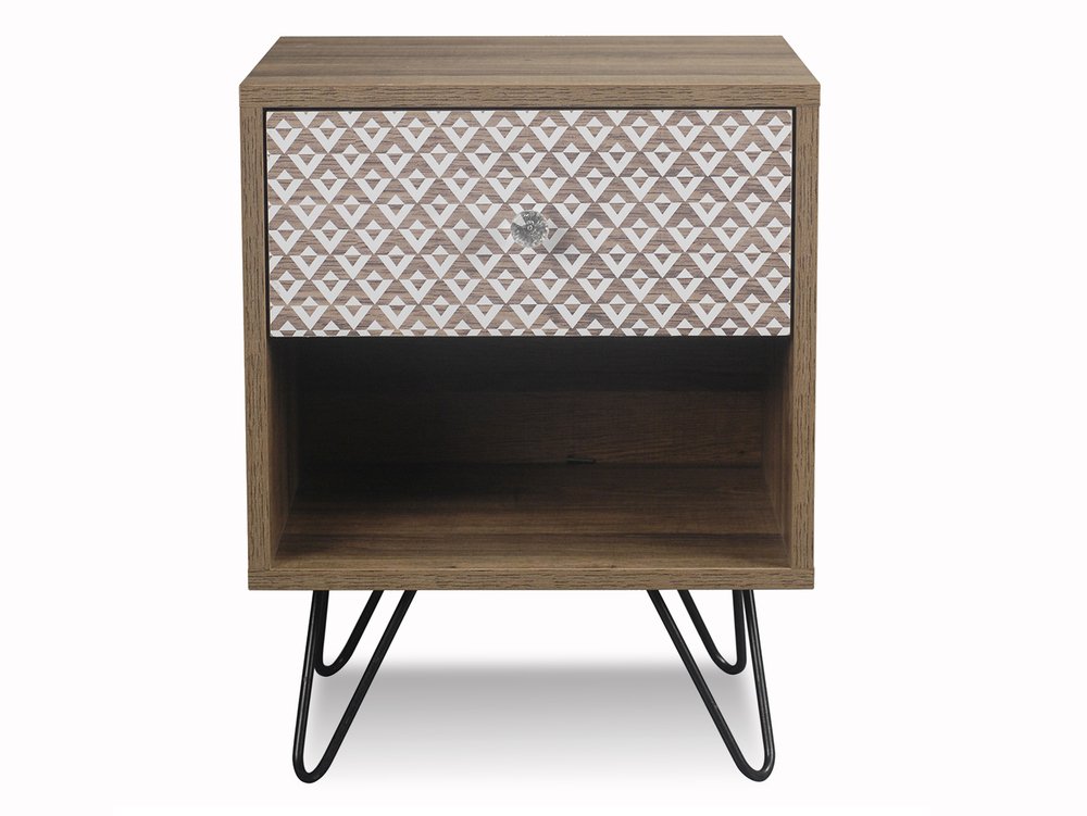 LPD LPD Casablanca Light Walnut Effect Lamp Table (Flat Packed)