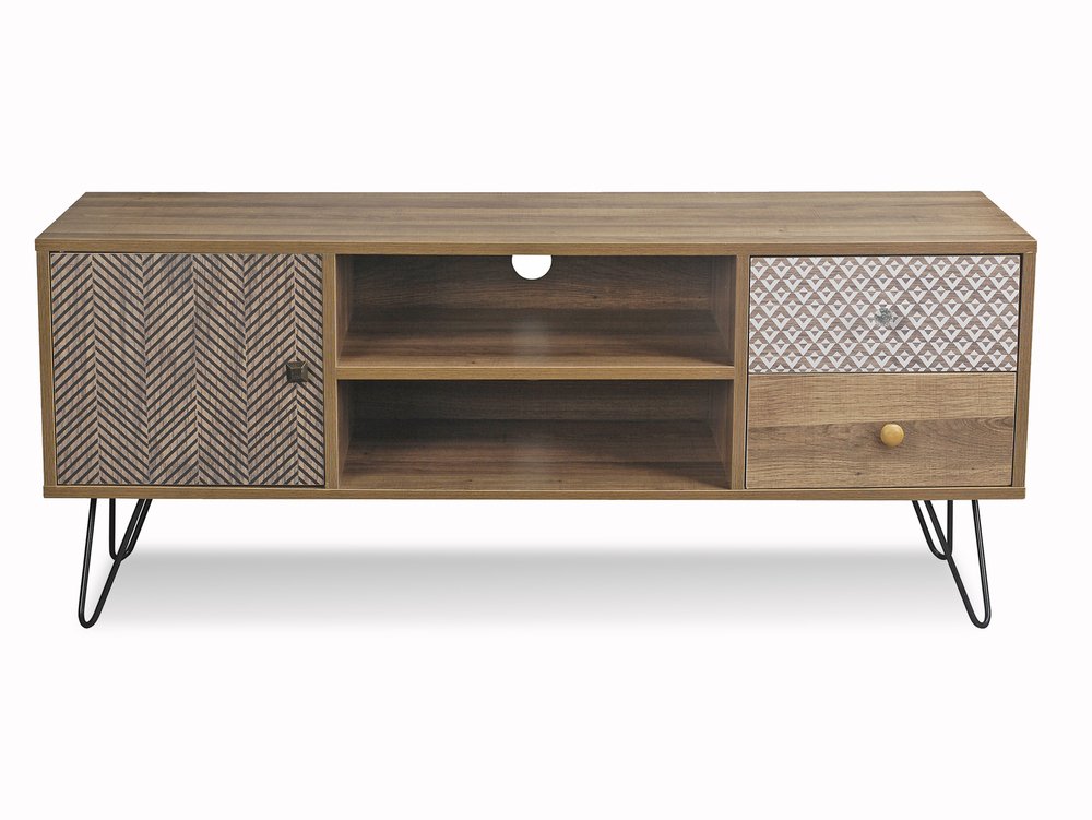 LPD LPD Casablanca Light Walnut Effect TV Cabinet (Flat Packed)