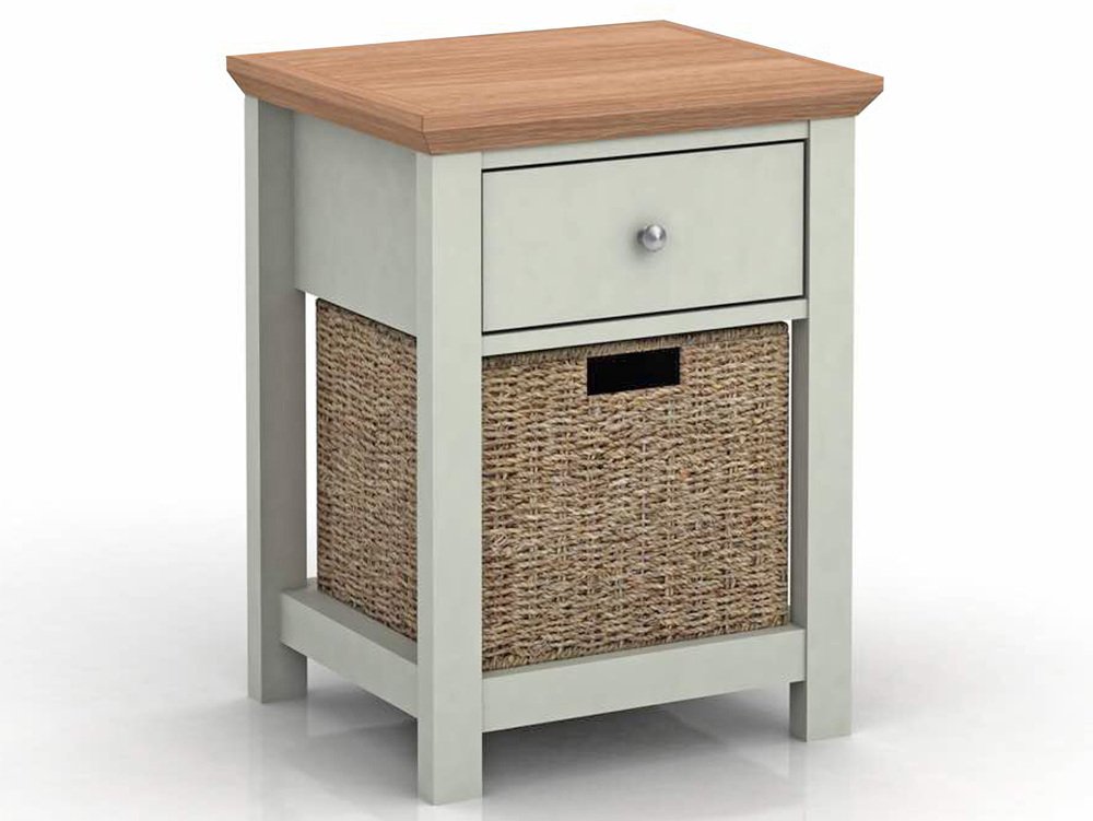 LPD LPD Cotswold Grey and Oak Lamp Table (Flat Packed)