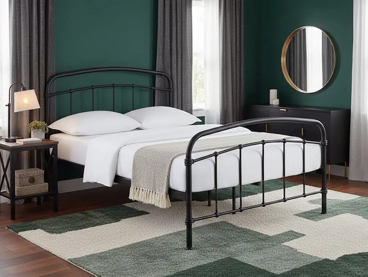 LPD LPD Halston Black Metal Bed Frame