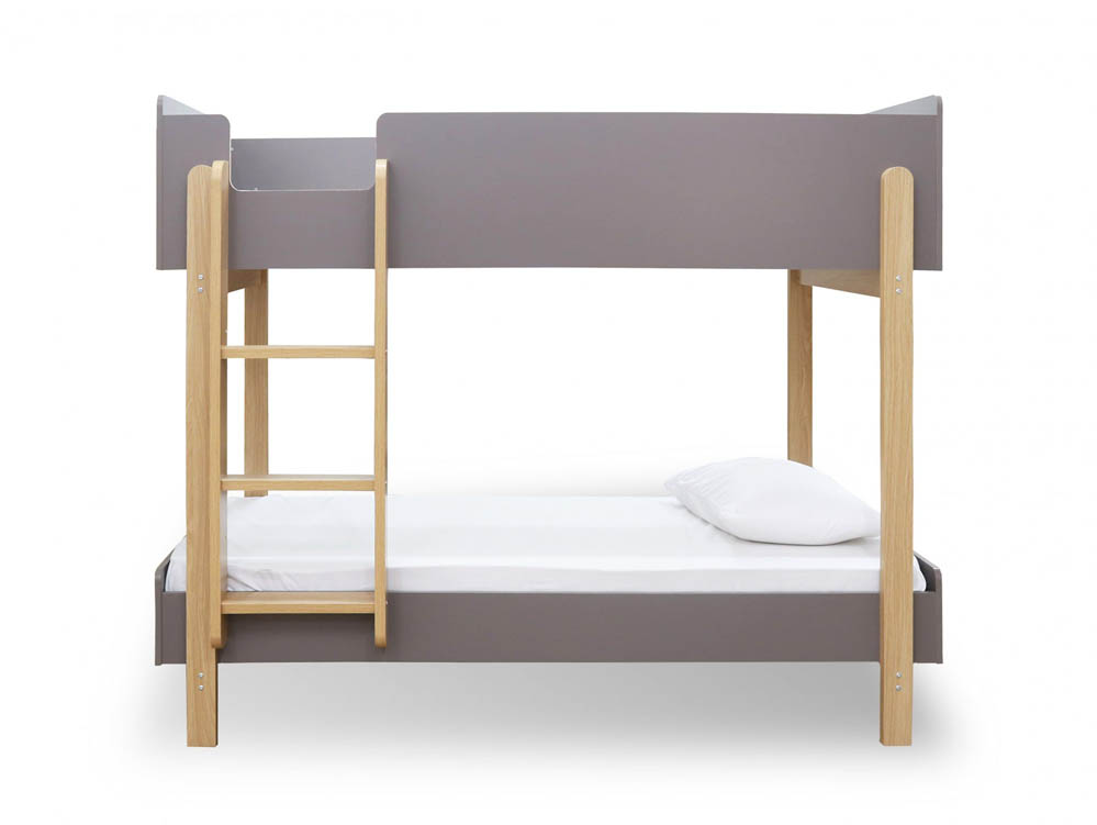 LPD LPD Hero 3ft Wooden Grey and Oak Bunk Bed Frame