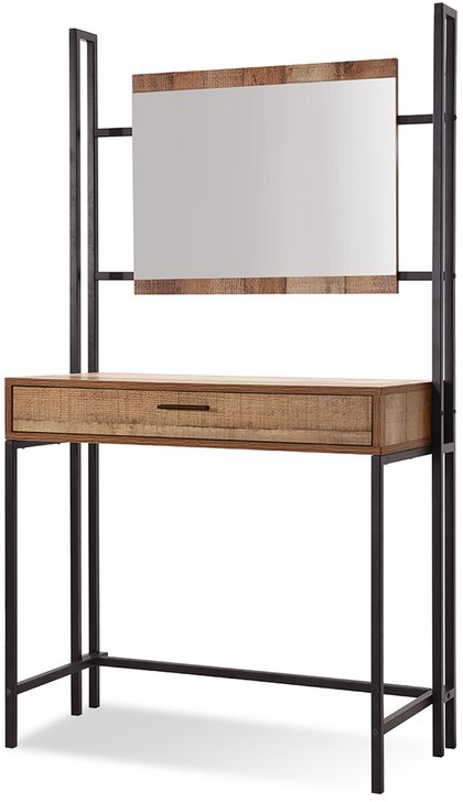 LPD LPD Hoxton Rustic Dressing Table and Mirror (Flat Packed)