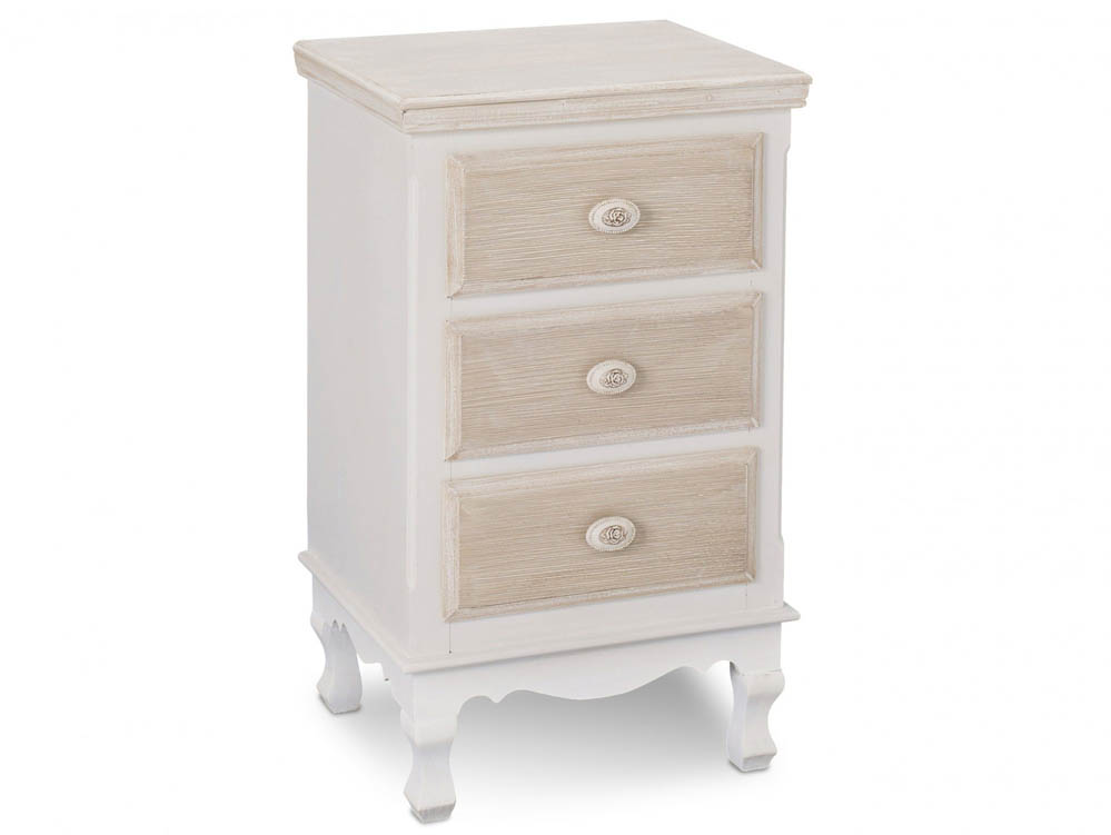 LPD LPD Juliette 3 Drawer Bedside Cabinet (Assembled)